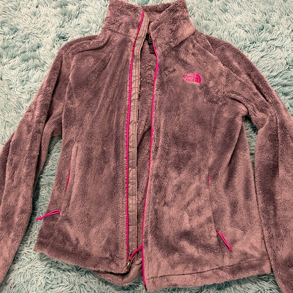Small, grey north face fleece jacket! Very lightly worn, selling due to size!